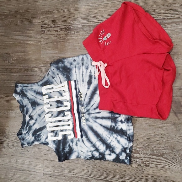Justice Soccer Tank Top with Matching Shorts Size 10 - Picture 1 of 8